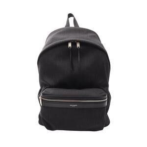 Saint Laurent Paris City Backpack nylon leather black